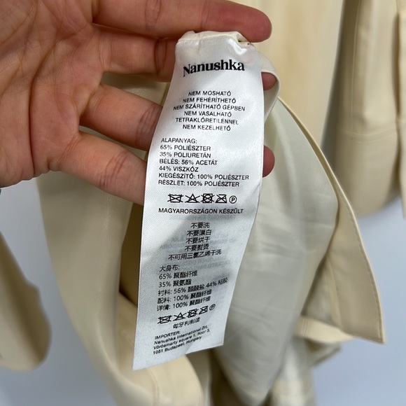 Nanushka Tegan Dress in Vanilla - Picture 13 of 14